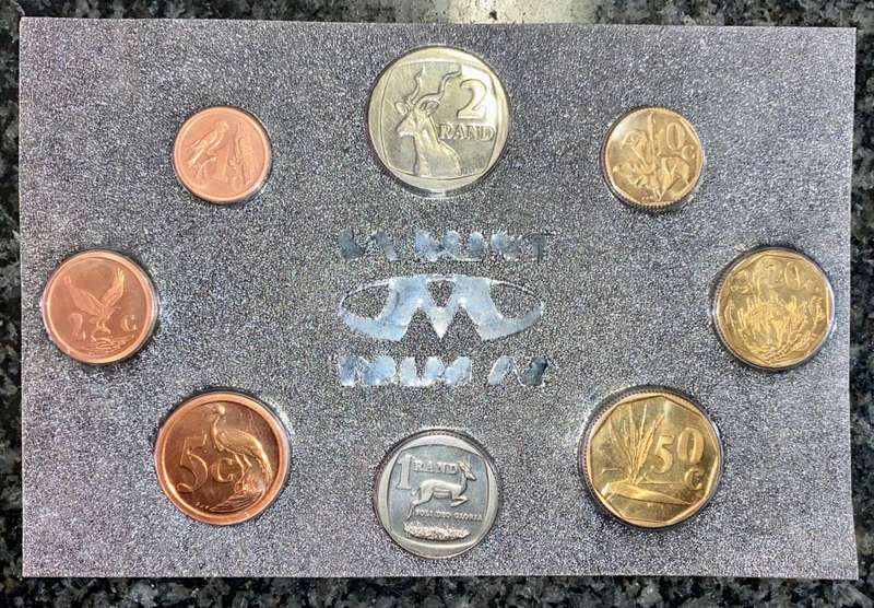 S A MINT UNCIRCULATED SET 1991 -- R2 TO 1 CENT - SEALED FROM SA MINT