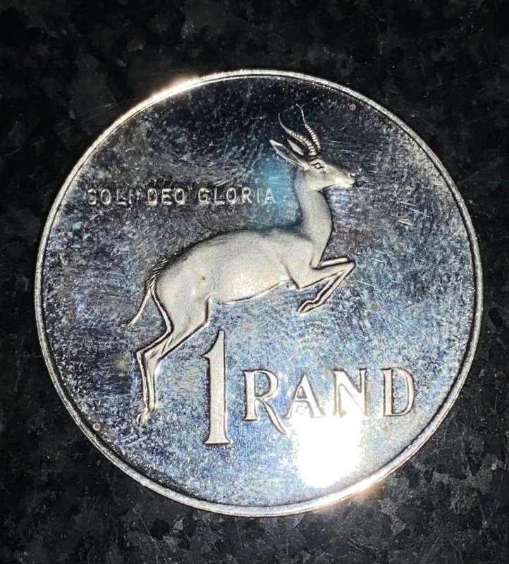 SOUTH AFRICA PROOF SILVER R1 -- 1983 --