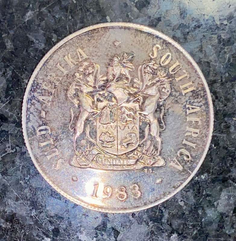 SOUTH AFRICA PROOF SILVER R1 -- 1983 --
