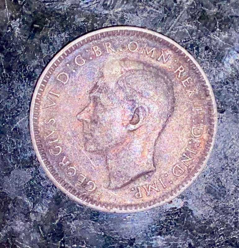 AUSTRALIA SILVER 3 PENCE 1938 STERLING SILVER