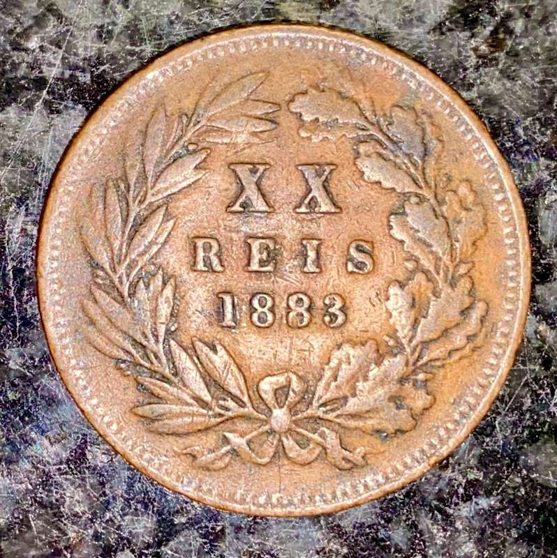 PORTUGAL 10 REIS 1883