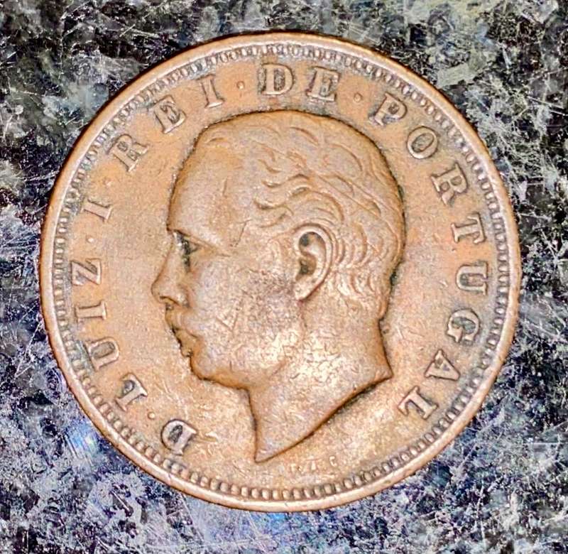 PORTUGAL 10 REIS 1883