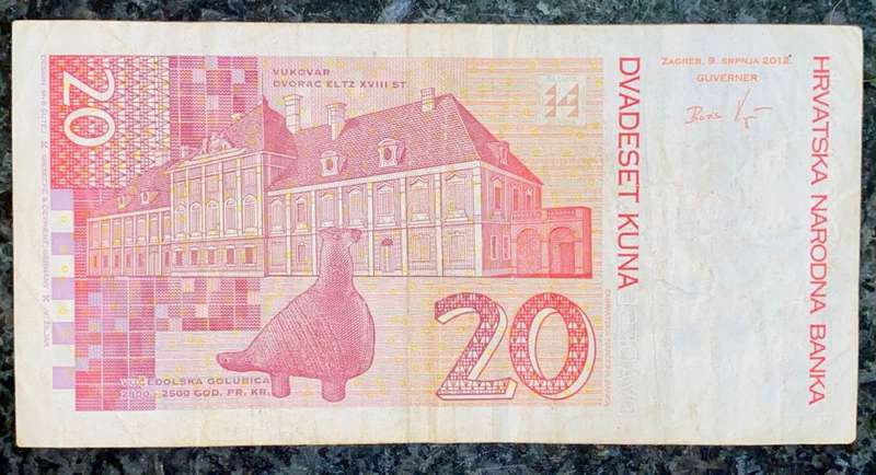 CROATIA 20 KUNA 2012