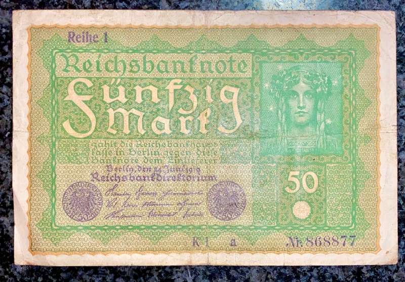 GERMANY 50 MARK 1919