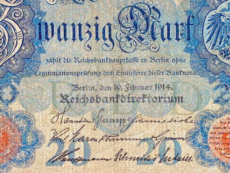 GERMANY 20 MARK 1914