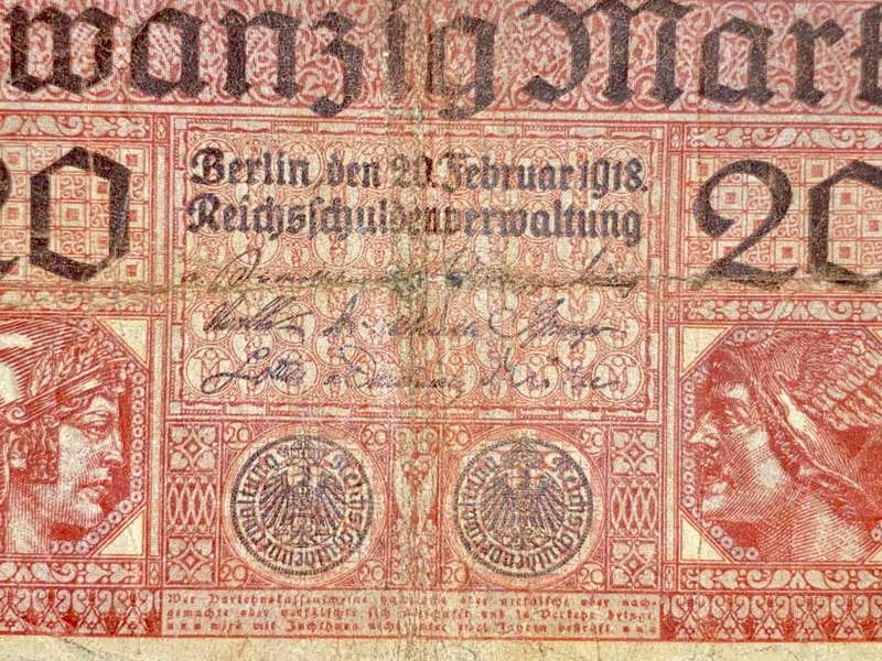 GERMANY 20 MARK 1918