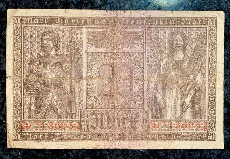 GERMANY 20 MARK 1918