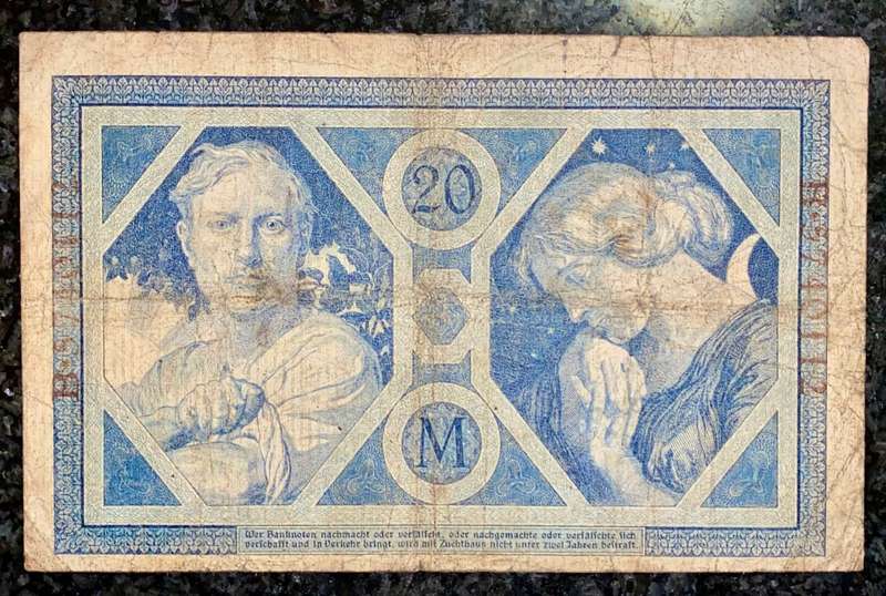 GERMANY 20 MARK 1915