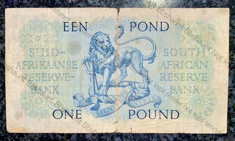 MH DE KOCK 1 POUND 29TH SEPTEMBER 1951 E/A 3RD ISSUE B87
