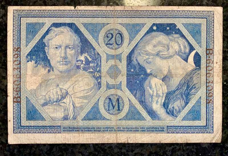 GERMANY 20 MARK 1915