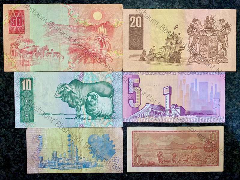 SET OF VARIOUS GOVERNORS & DECIMALS R50 TO R1 - GPC DE KOCK - CL STALS - TW DE JONGH( 1 BID TAKES AL