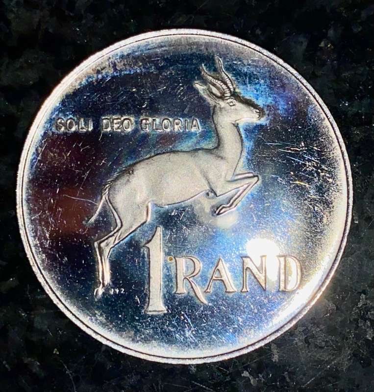 SOUTH AFRICA PROOF SILVER R1 -- 1979 --