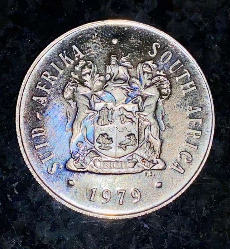 SOUTH AFRICA PROOF SILVER R1 -- 1979 --