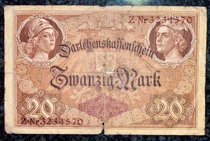 GERMANY 20 MARK 1914
