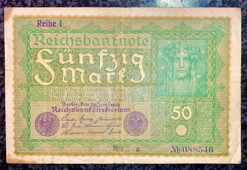 GERMANY 50 MARK 1919