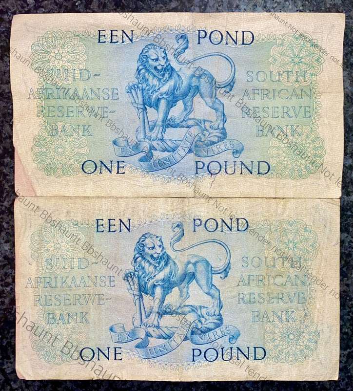 MH DE KOCK 1 POUND 1959 A/E & E/A 3RD ISSUE B354 - B362(1 BID TAKES ALL)