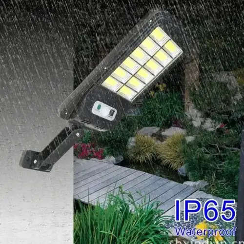 120W Solar Light With Remote Outdoor 120 LEDs Solar Motion Sensor Wall Light with Remote 120W Solar