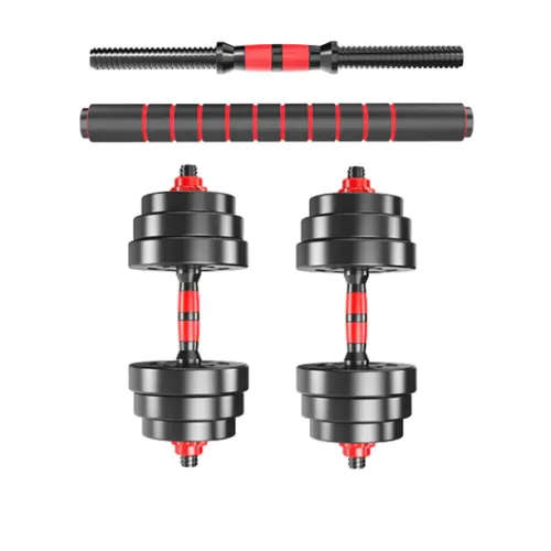 20KG 2in1 Dumbbell Set men and women fitness With Long Bar