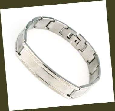 SOLID STAINLESS STEEL MENS BRACELET
