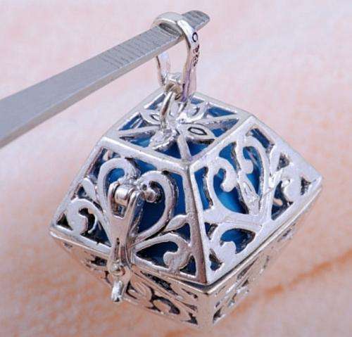BEAUTIFUL SQUARE 925 STERLING SILVER MYSTIC HARMONY CHIME BALL