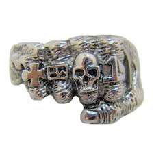 *FIST*  SOLID STAINLESS STEEL RING - SIZE : 11.5