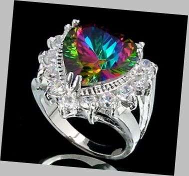FOXY MYSTIC TOPAZ HEART RING - SIZE : 5.75