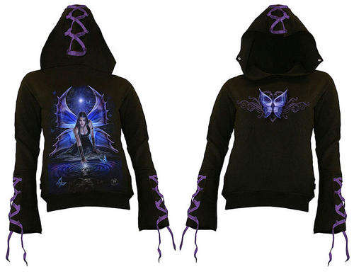 IMMORTAL FLIGHT RIBBON HOODIE FROM ANNE STOKES - IMPORTED FROM UK