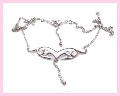 STUNNING PINK CRYSTAL TRIBAL BELLY CHAIN AND FREE BELLY RING