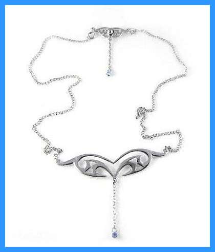 STUNNING BLUE CRYSTAL TRIBAL BELLY CHAIN AND FREE BELLY RING