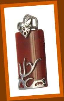 *Sale* - GORGEOUS NATURAL RED AGATE GEMSTONE PENDANT