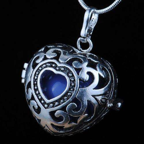 BEAUTIFUL HEART 925 STERLING SILVER MYSTIC HARMONY CHIME BALL