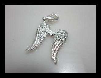925 SILVER EP ANGEL WINGS CHARM