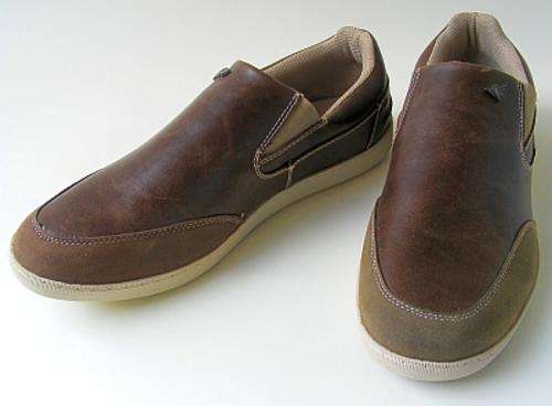 SIZE: 11 - BROWN CASUAL SLIP ON SHOES FROM TRUWORTHS MAN