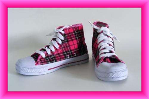*R99 Stock Clearance* - PRINCESS PINK TARTAN TAKKIES - SIZE: 4