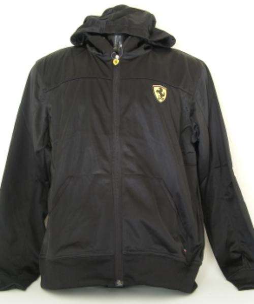 TEEN BLACK FERRARI ZIP HOODIE