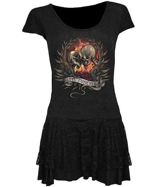LOVE FOREVER LACE LAYERED DRESS - IMPORTED FROM SPIRAL -UK - SIZES: XL and 2XL