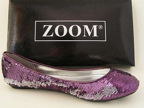 PURPLE SEQUIN CONNER SHOES FROM ZOOM - SIZES : 5, 6, 7