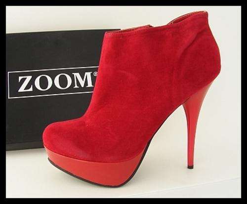 RED GENNA BOOTIES FROM ZOOM - SIZES: 6 and 7