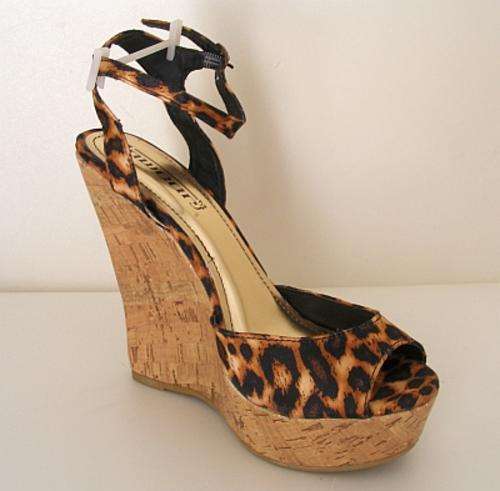 *R1* - LEOPARD CORK SANDALS FROM INWEAR TRUWORTHS - SIZES: 5 ONLY