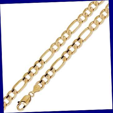 STYLISH MENS GOLD EP NECK CHAIN  - 2mm wide - 530mm long