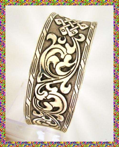 TIBETAN SILVER CELTIC CUFF BRACELET