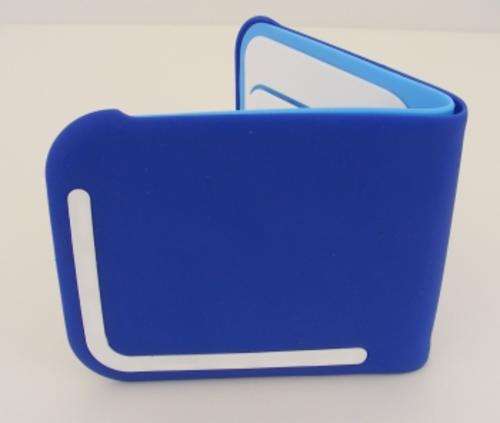 *LATEST* - BLUE RUBBER WALLET - NOTES, CARDS AND COINS