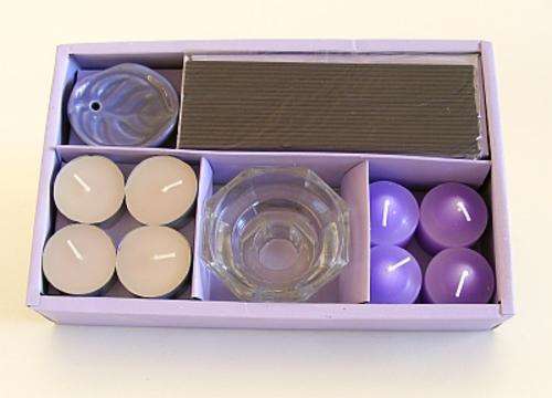 LAVENDER INCENSE AND CANDLE SET