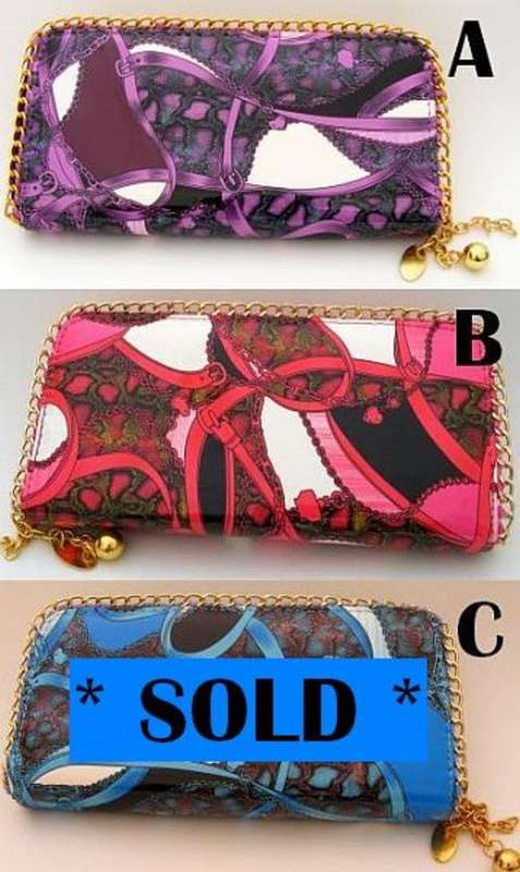 FUNKY BRIGHT CHAIN DETAIL PURSE - CHOICE OF 2 COLORS
