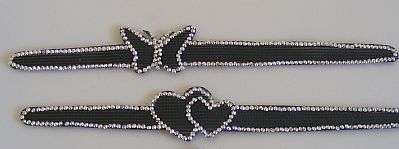 SET OF 2 BLING VELCRO ALICE BANDS
