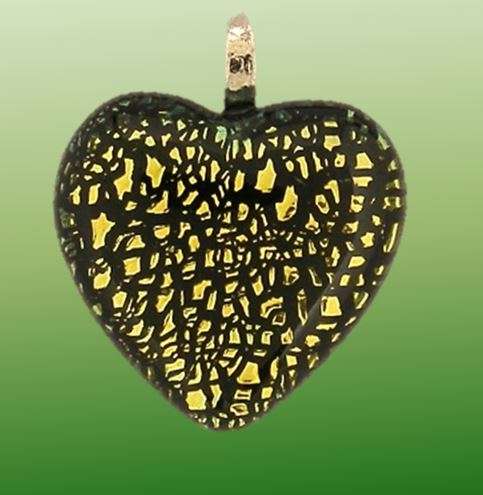 MURANO GLASS HEART PENDANT