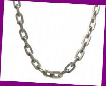 DARK SILVER STAINLESS STEEL CHAIN - 550 x 4 mm