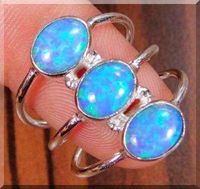 FIRE OPAL 925 STERLING SILVER OVERLAY RING - SIZE: 8