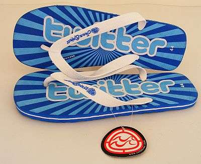 BLUE TWITTER BEACH SLOPS FROM TEEN SPIRIT - SIZE: 9