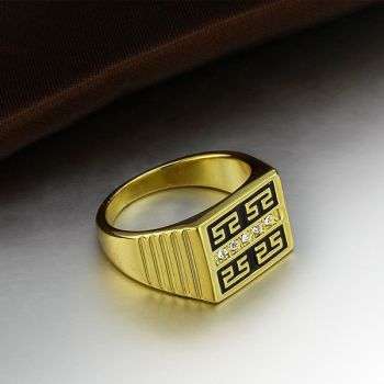 *Free Shipping* - 18K GOLD PLATED CZ RING - SIZE; 9